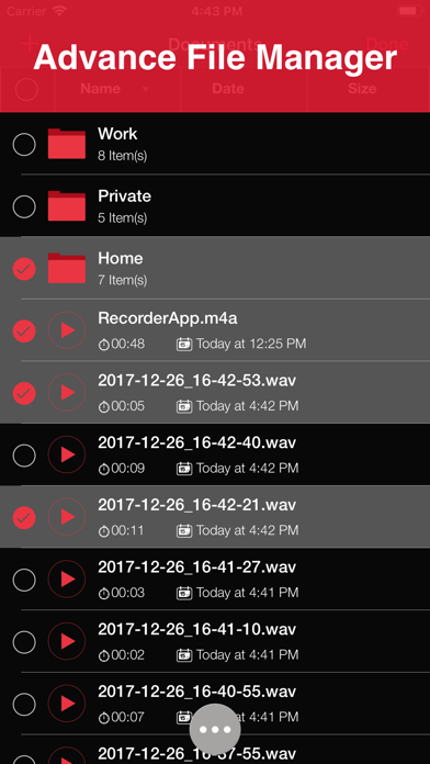 Recorder App Pro - Audio Recording, Voice Memo, Trimming, Playback and Cloud Sharing Screenshot 4