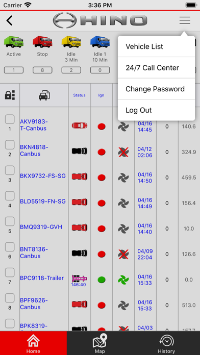 Hino myFLEET screenshot 3