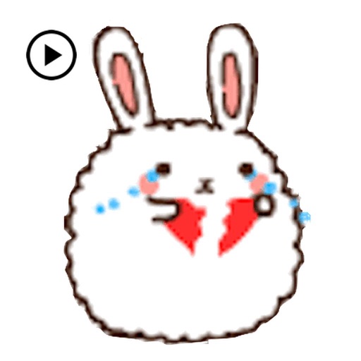 Animated Cute Chubby Bunny icon