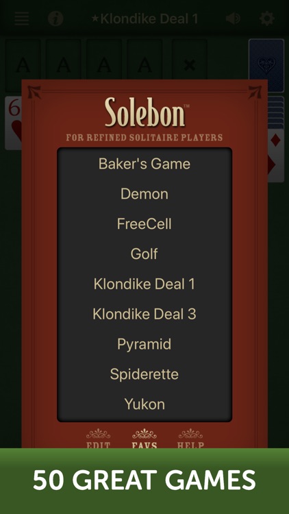 Solebon Solitaire - 50 Games screenshot-3