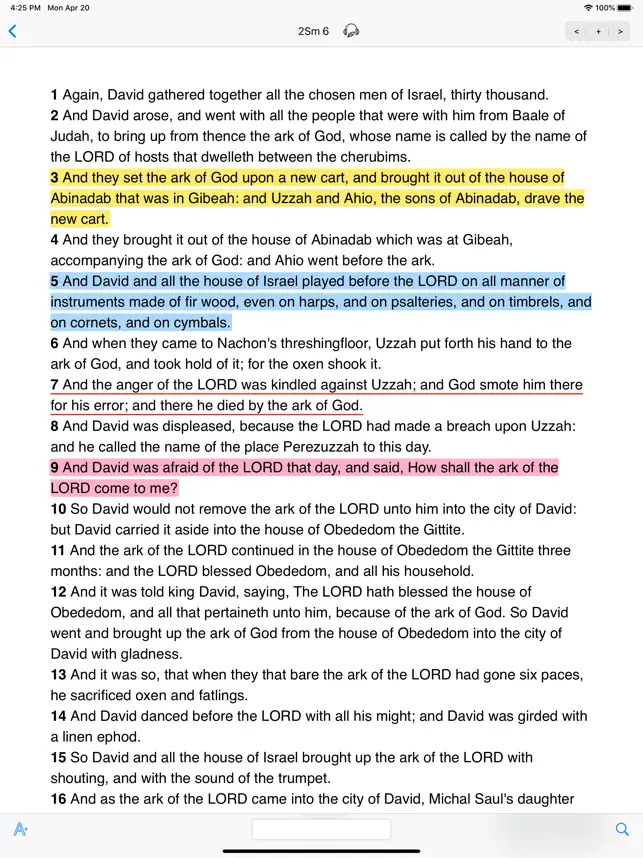 Catturare 1 K.J.V. Holy Bible iphone