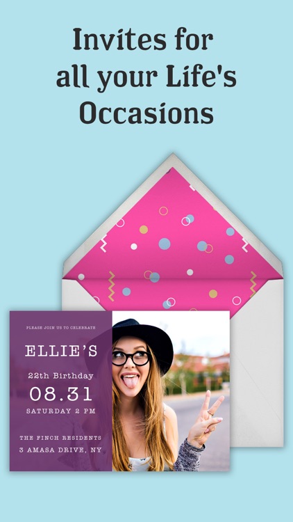 Invitation Maker & Party Cards screenshot-3