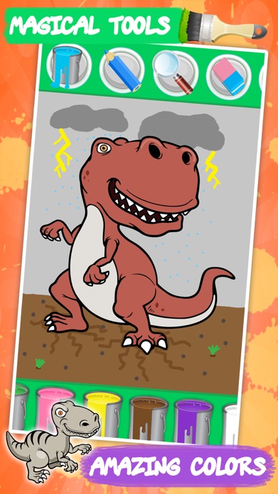 How to cancel & delete Best coloring book : Dinosaurs from iphone & ipad 2