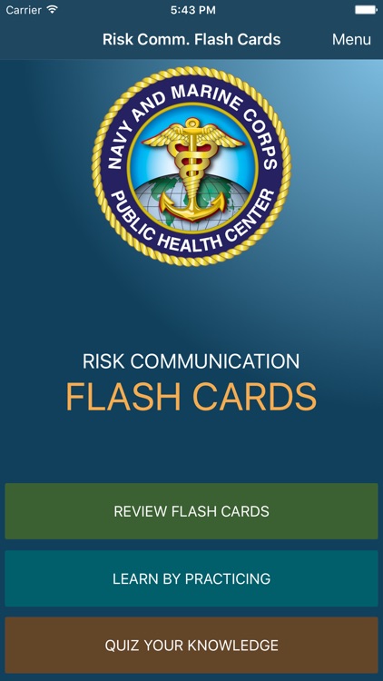 Risk Communication Flash Cards