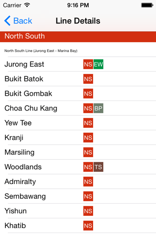 Singapore Train Route Planner - náhled