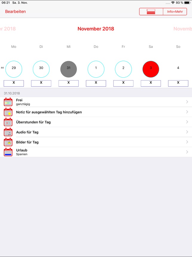 Dienstplan Kalender Im App Store