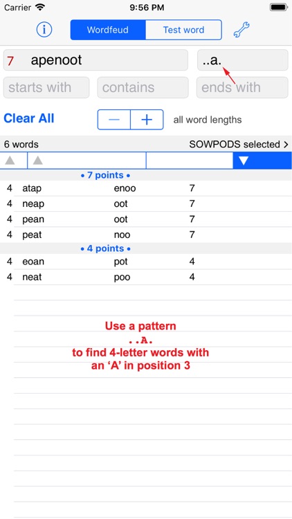 Words Finder Wordfeud/SOWPODS
