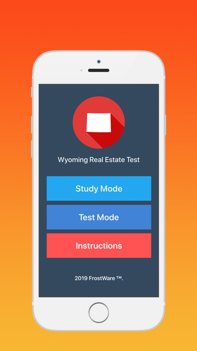 How to cancel & delete Wyoming - Real Estate Test from iphone & ipad 1