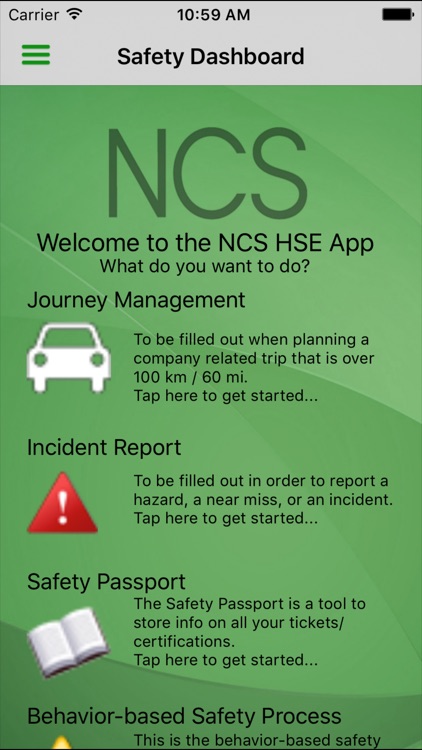 NCS HSE App