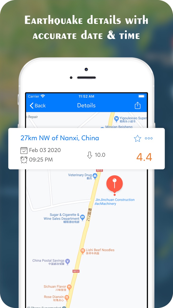 Earthquake Tracker on Map