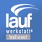 Mithilfe dieser App können Sie sich bei Laufveranstaltungen der Laufwerkstatt auf der Leinwand und auf einer Onlinekarte für Zuschauer sichtbar machen