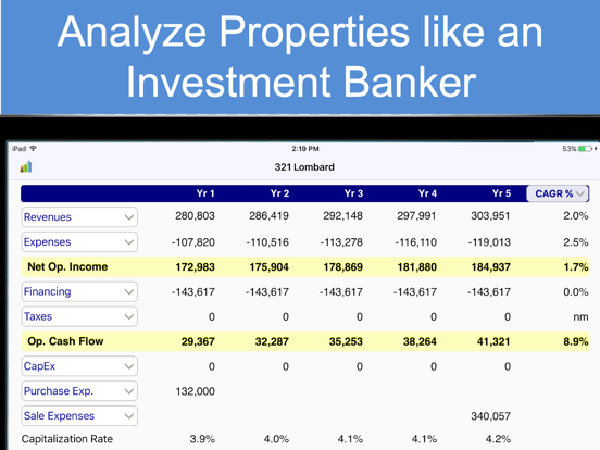 Real Estate Investing Analyst screenshot