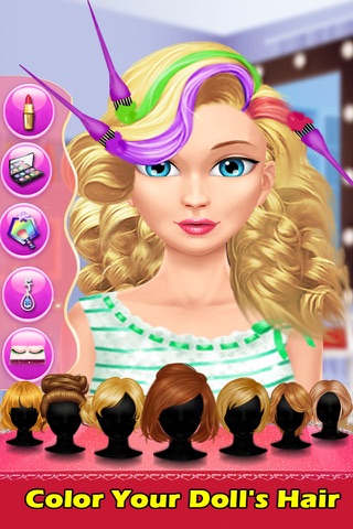 Cute Girls Doll Hair Salon screenshot 3