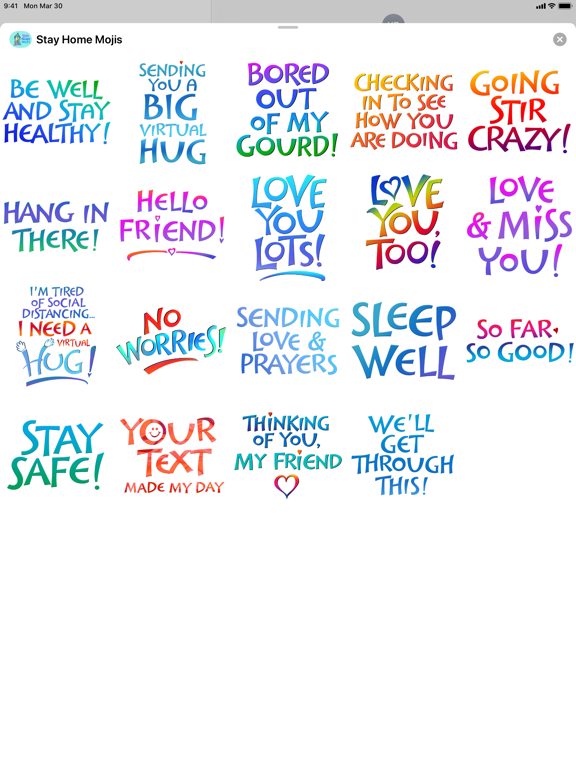 Screenshot #4 pour Stay Home Mojis