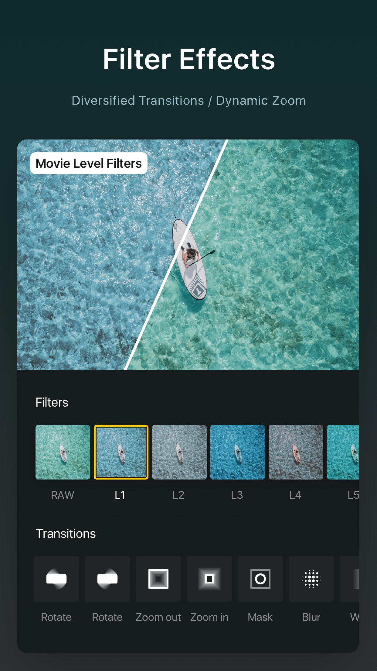 Screenshot do app VN Editor de vídeo