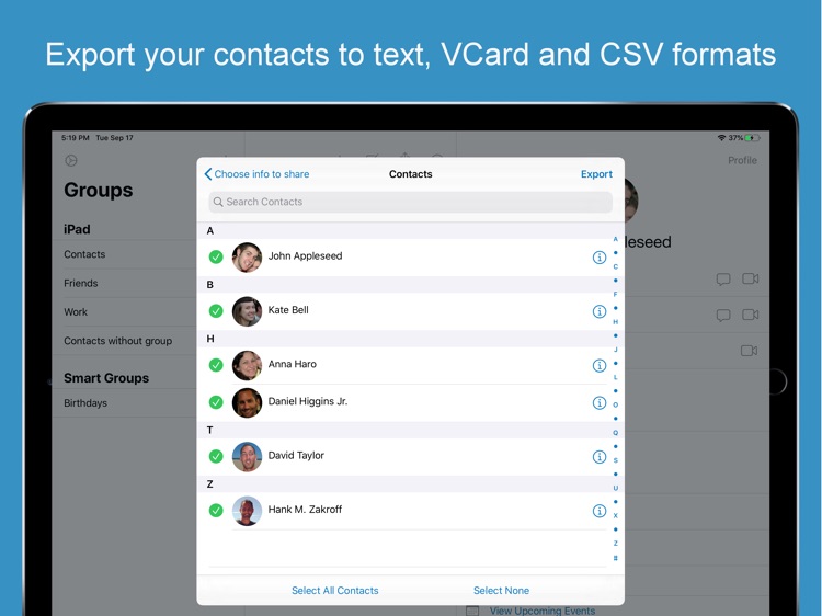 ContactsXL for iPad screenshot-4