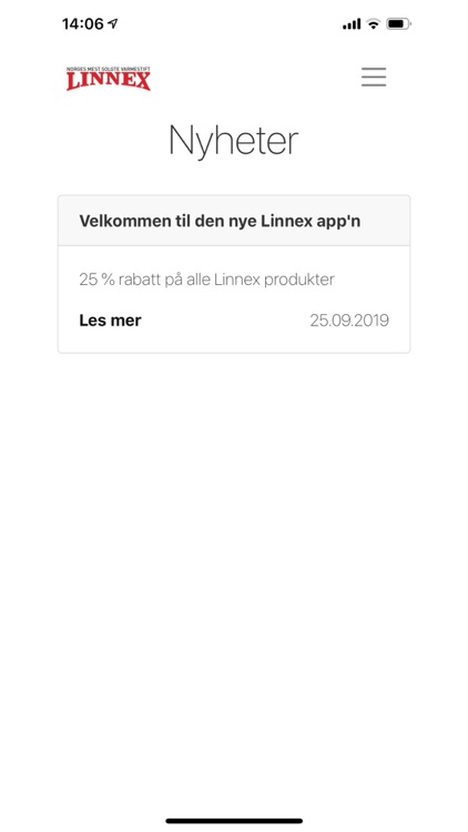 Linnex bestilllingsapp