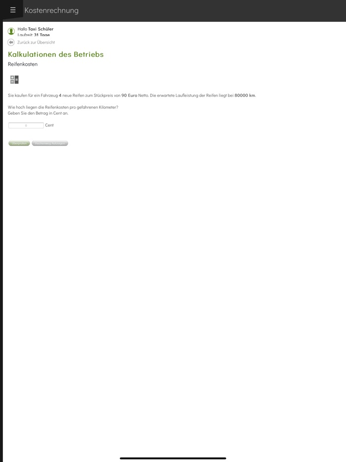 Unternehmer - Taxi-Prüfung