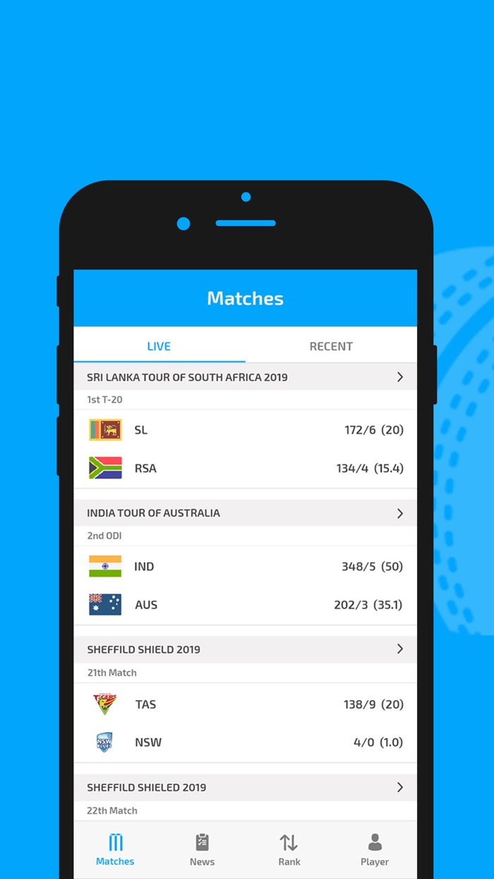 Live Cricket Line - Live Score