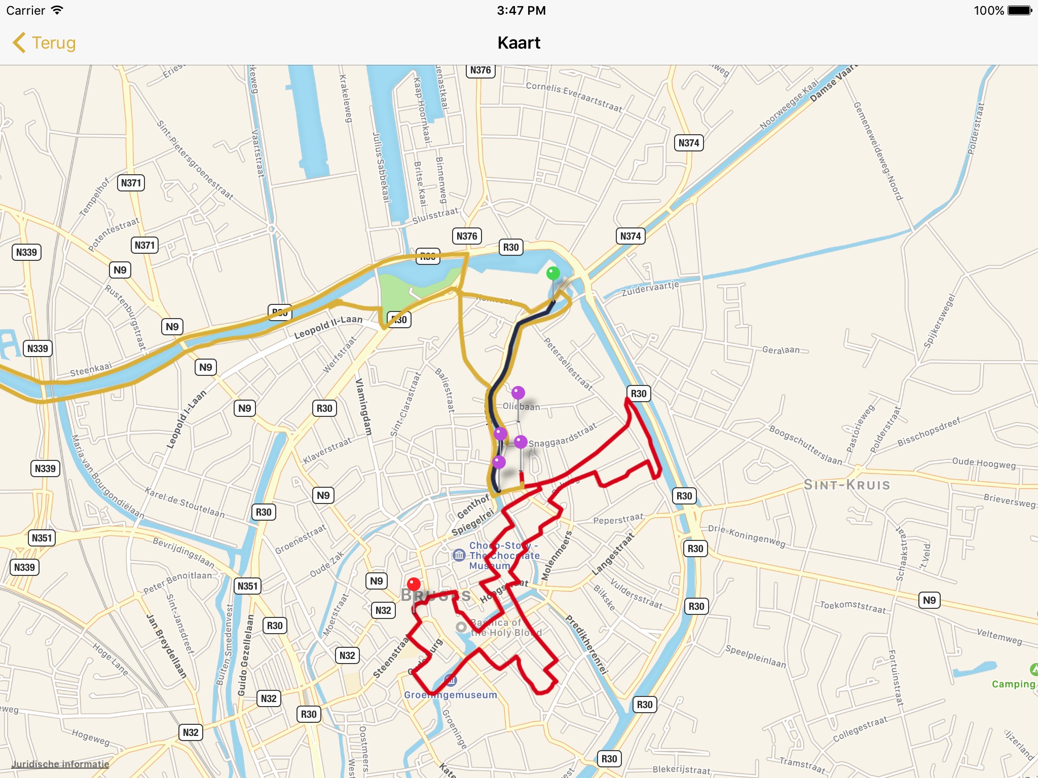 Triatlon door Brugge screenshot 2