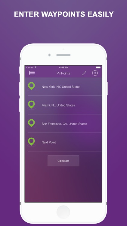 Pin Points Distance Calculator