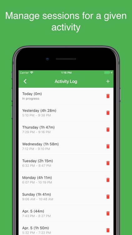 Activity Log - Time Tracker screenshot-3