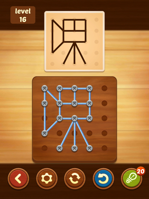 iPad Image of Line Puzzle: String Art