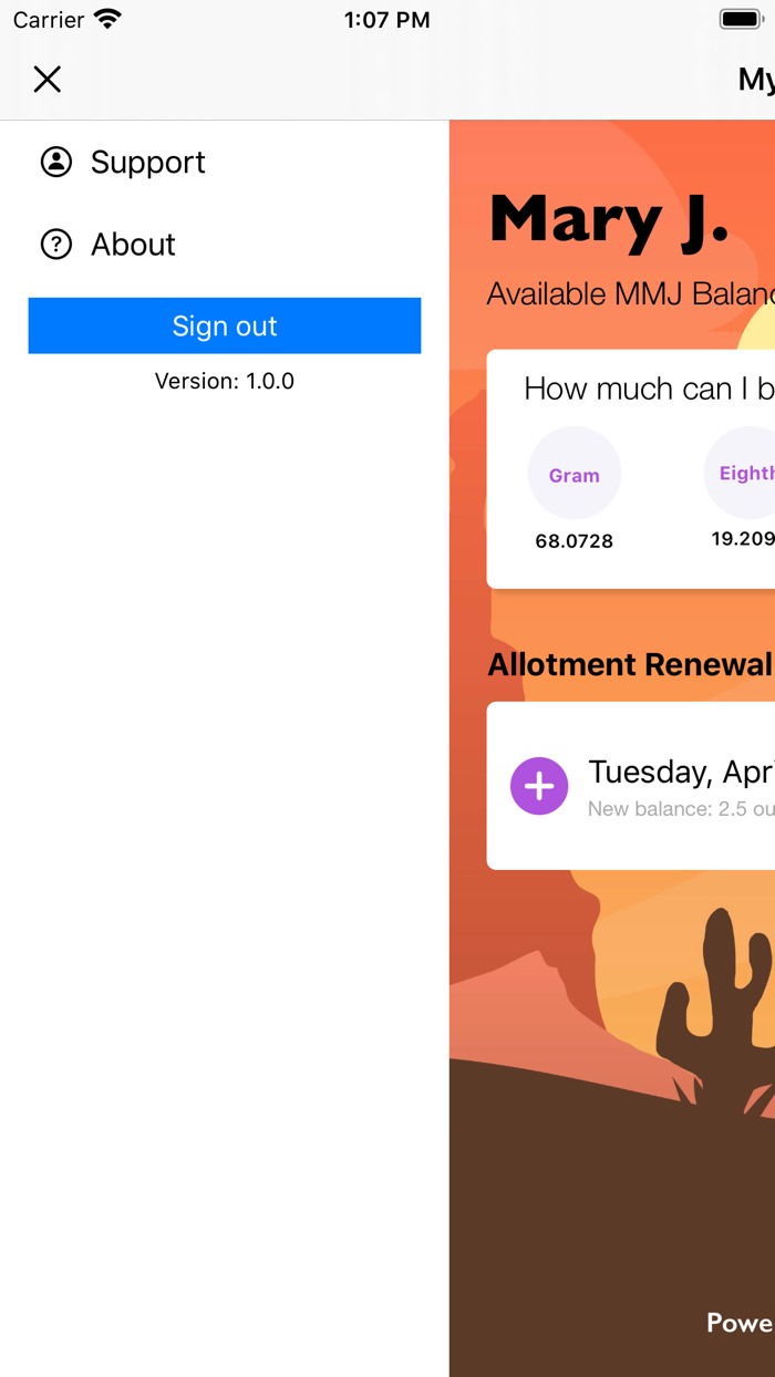 My Arizona MMJ Allotment