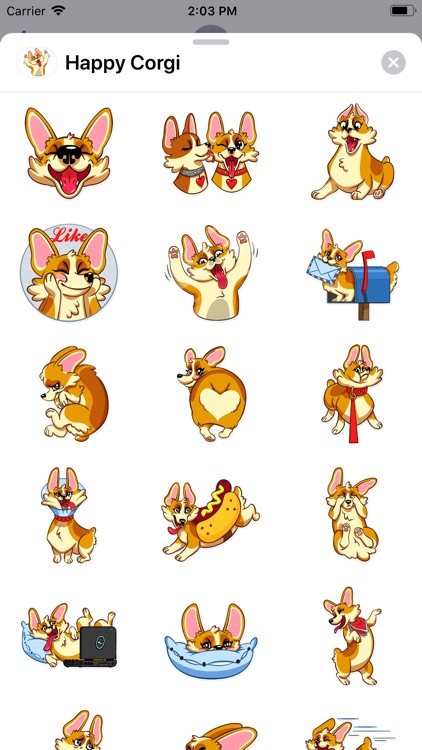 Happy Corgi Sticker Pack