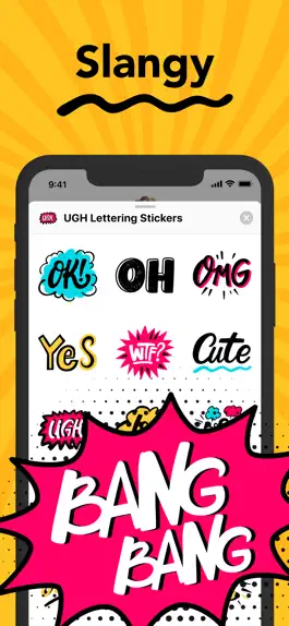 Game screenshot UGH Lettering Stickers mod apk