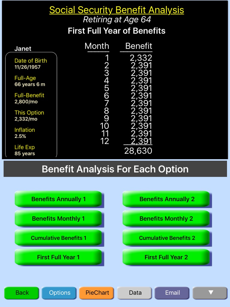 Social Security Optimizer:Boss screenshot 4