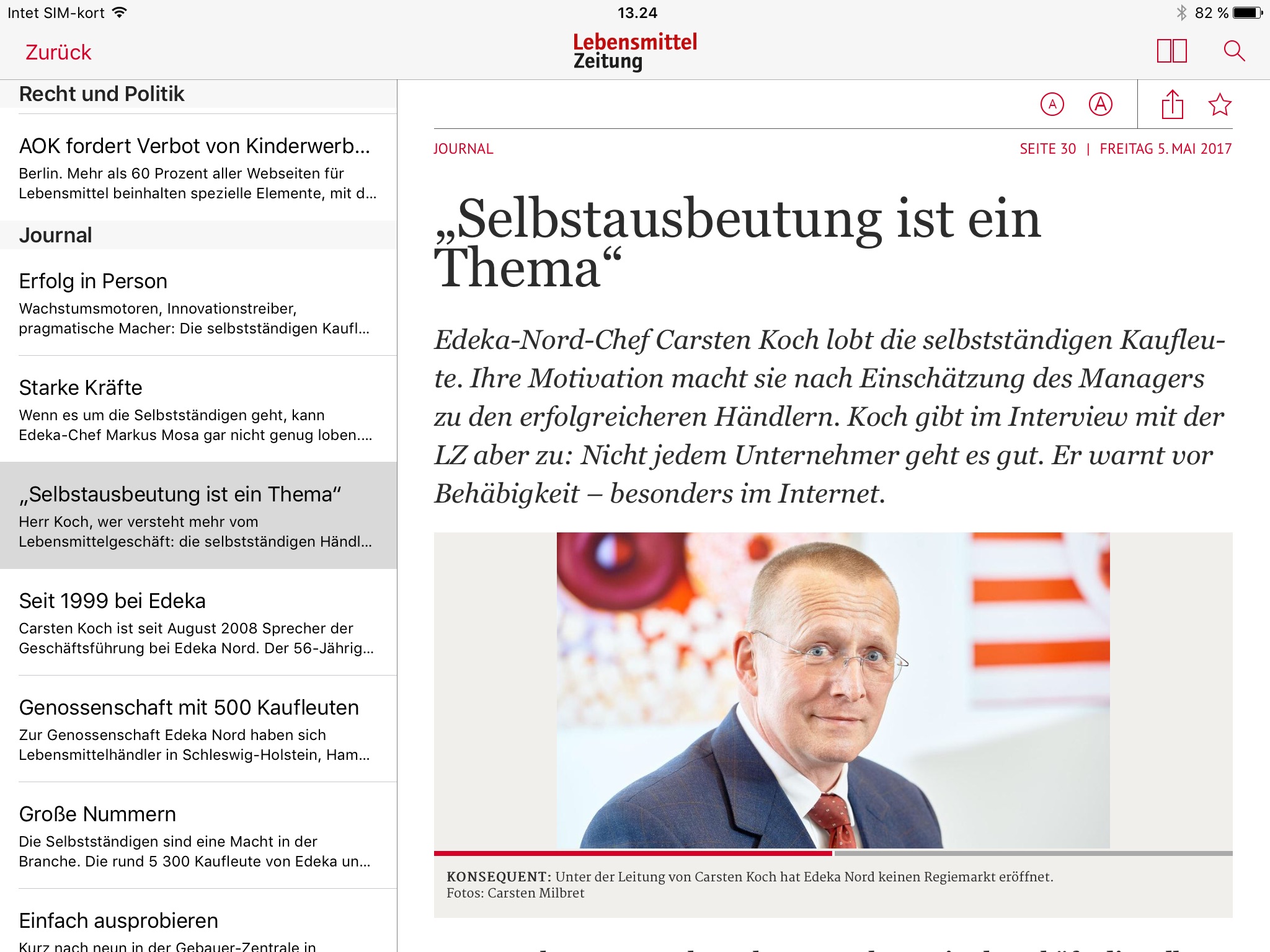 Lebensmittel Zeitung screenshot 3