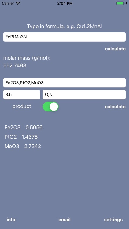 MTRLcalc