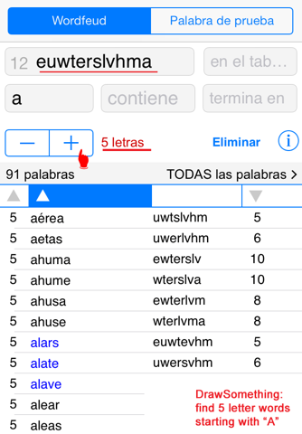 WordsFinder/WF Español screenshot 4