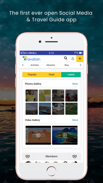 Travalian Travel guide App