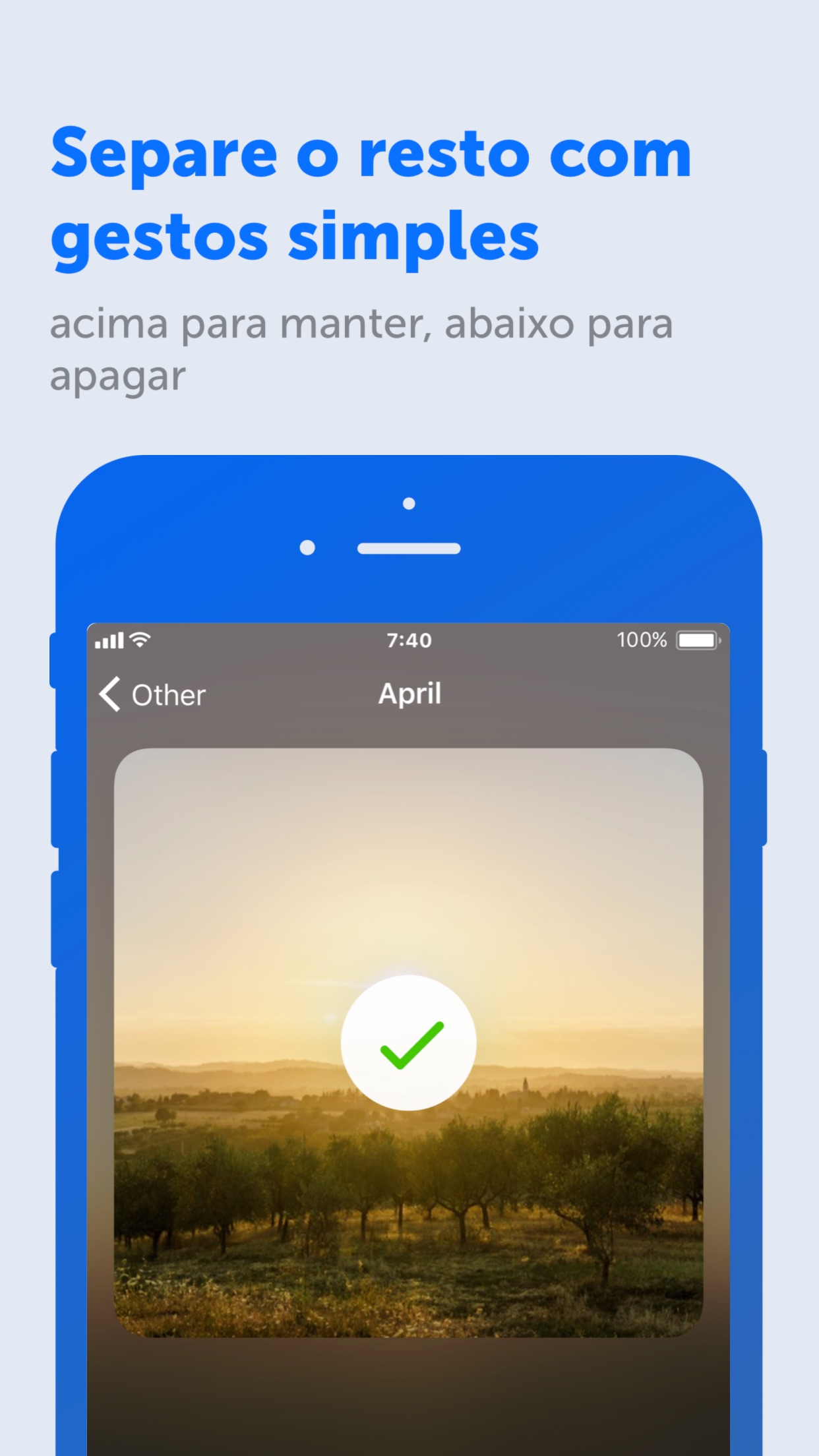 Screenshot do app Gemini Photos