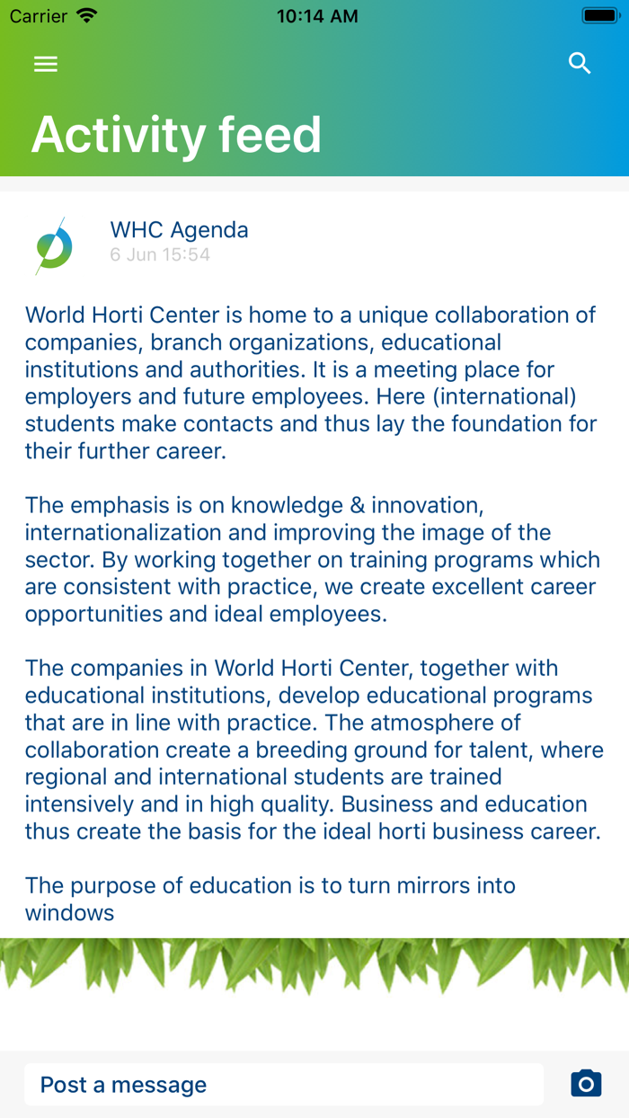 World Horti Center Particpants