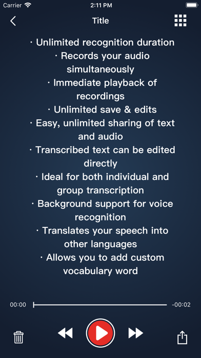 Voice Dictation - Speechy Lite screenshot 2