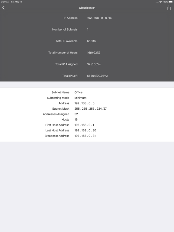 Screenshot #6 pour VLSM Helper