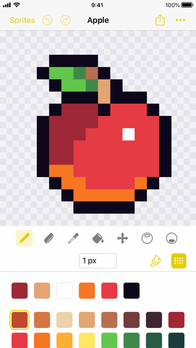 370円 無料 ドット絵お絵かきアプリ Sprite Pencil ほか 面白いアプリ Iphone最新情報ならmeeti ミートアイ