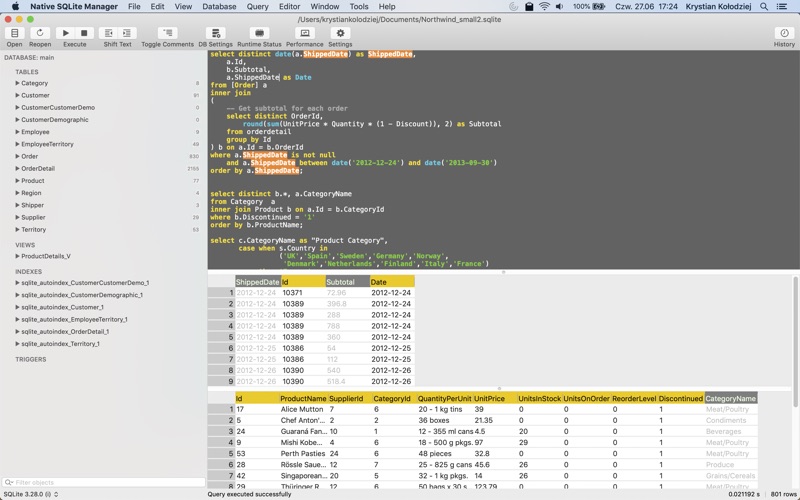 Как открыть файл в sqlite manager