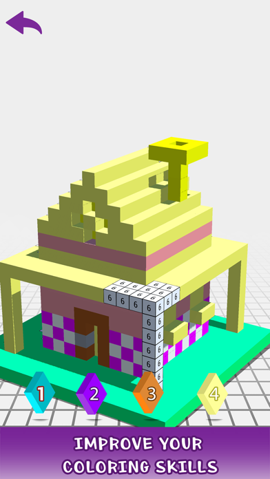 House 3D Voxel Color By Number screenshot 2