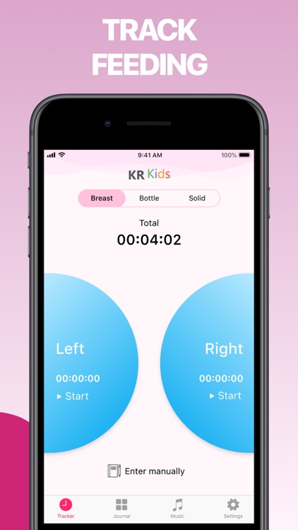 KR Kids: Baby feeding tracker