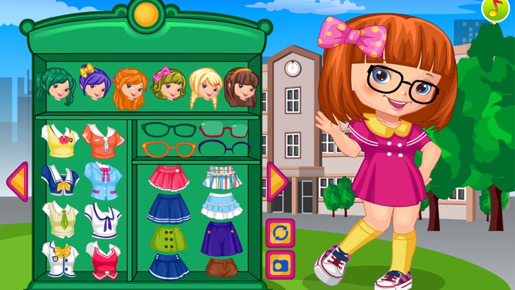 Dressup game my school uniform