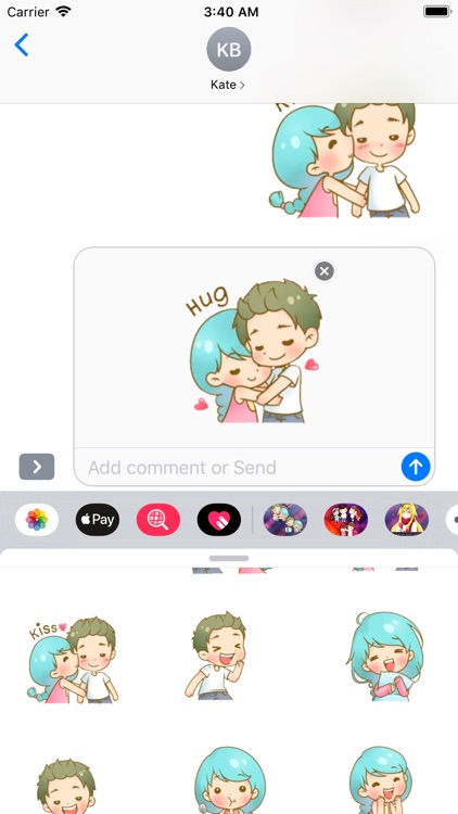 Chibi Cutest Couple Stickers