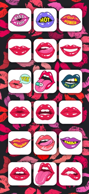 Sexy Lips Flirting Stickers(圖2)-速報App