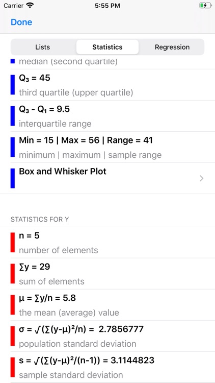 Statistics Calculator++ screenshot-6