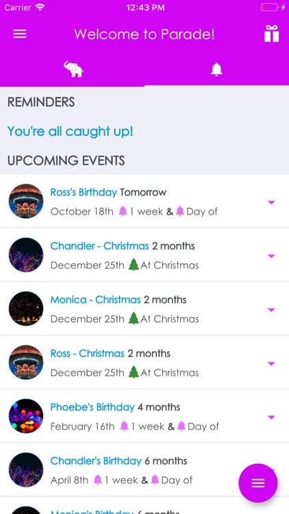 Parade: Birthday Reminder App
