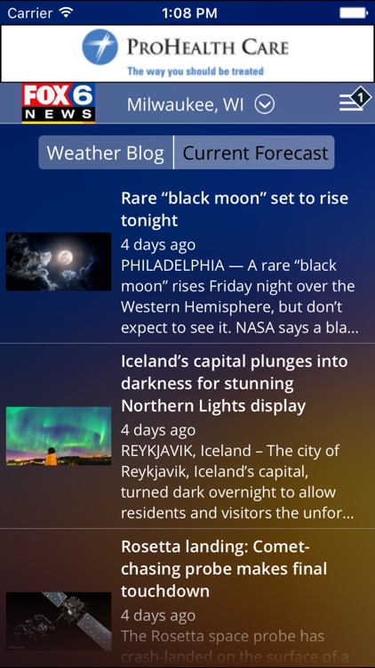 FOX6 Milwaukee Weather screenshot-1