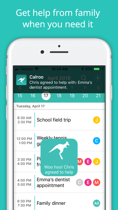 Calroo - Family Organizerのおすすめ画像1